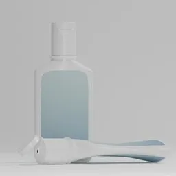 2 plastic bottle