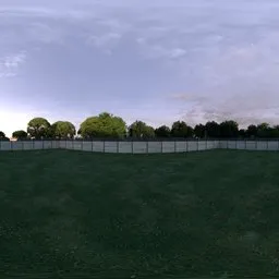 Garden Summer Morning Only Fence