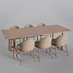 Modern traditional dining set