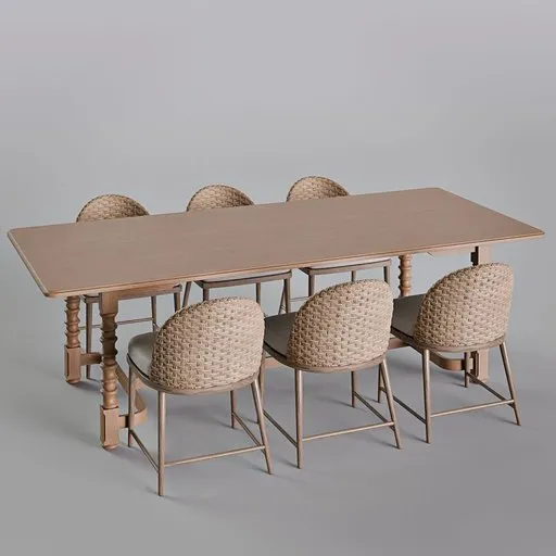 Modern traditional dining set