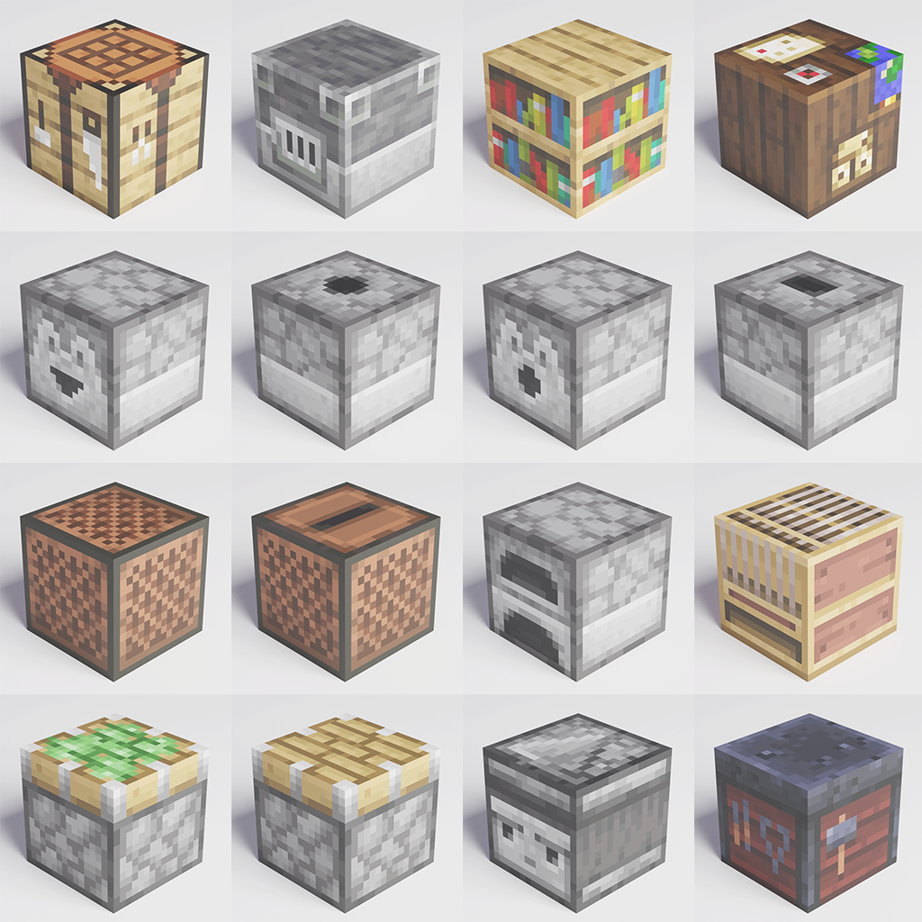 Minecraft Decorative Blocks | Miscellaneous models | BlenderKit