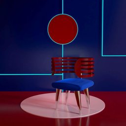 Abstract chair scene