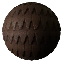 Shingle Roof Tiles Dark Brown Ornate