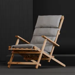 Deck Chair with Cushion