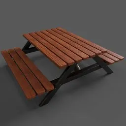 Wooden Picnic Bench