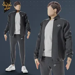 Minimal Male character in sportswear