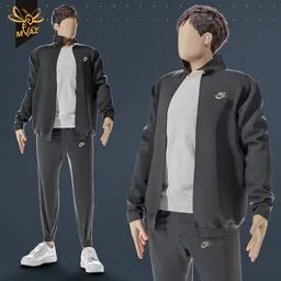 Minimal Male character in sportswear