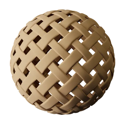 High-quality PBR procedural woven fabric material, suitable for 3D modeling in Blender and similar applications.