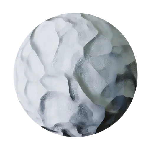 High-quality PBR crumpled paper texture for 3D rendering and digital art applications.