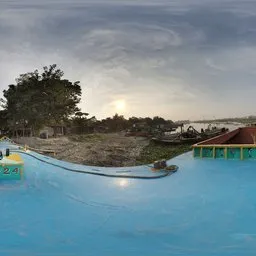 Riverside Boats HDR Panorama