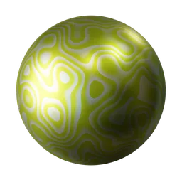 Abstract Metallic Swirl Pattern