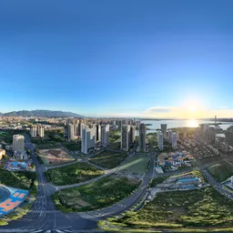 Highsky yellow light old building