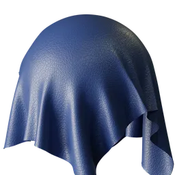 Rich Blue Grain Leather