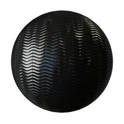 Decorative black tiles