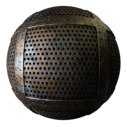 Metal Rivets Cracked Perforated