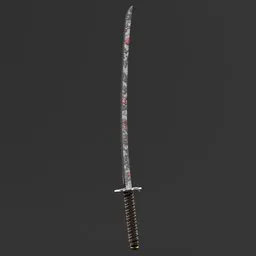 Katana with lava blade