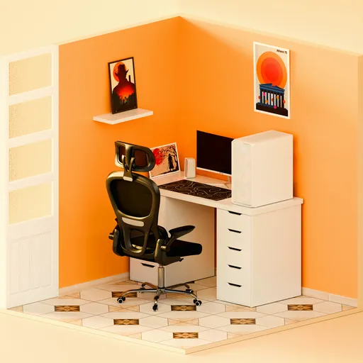 Modern Minimal Workspace Interior