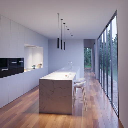 Modern house kitchen