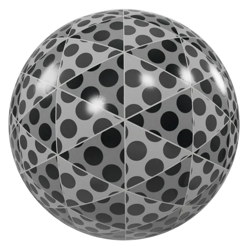 High-resolution PBR material featuring gray and black dotted pattern for 3D Blender textures.