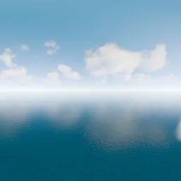 Bright Sunny Ocean Sky