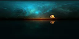 Sci-fi Night Scene Planet