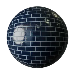 Japanese Navy Blue Tile 100x50mm