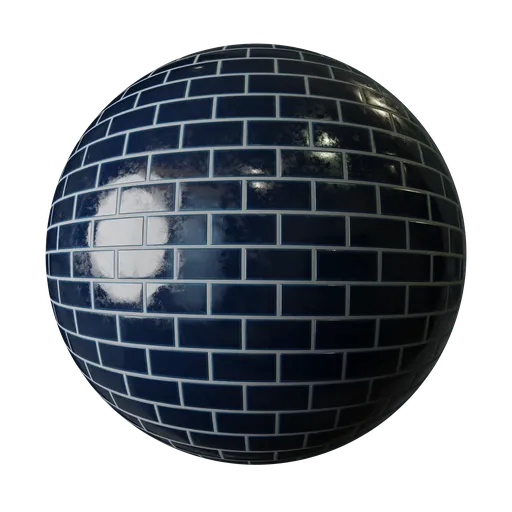 Japanese Navy Blue Tile 100x50mm