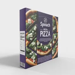 Spinach Feta Pizza Box