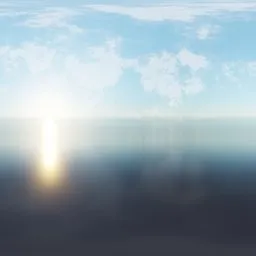 Calm Ocean Sunrise HDRI