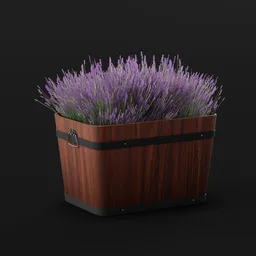 Lavender Flower Box Planter