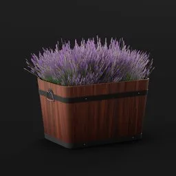 Lavender Flower Box Planter