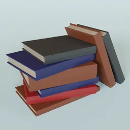 "Decorate your space with this stunning set of 3D rendered books in Blender 3D. Featuring interconnections and a giant book, these painted literature books are sure to catch the eye with their bright light render. Perfect for adding character to any room!"