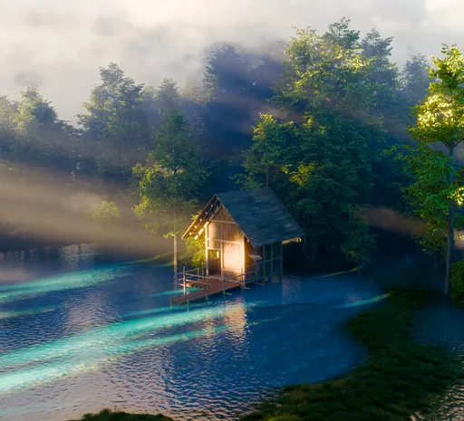 Morning Sunlight Lake