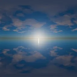 Calm Ocean Sunrise Sky