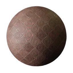 Decorative red tiles