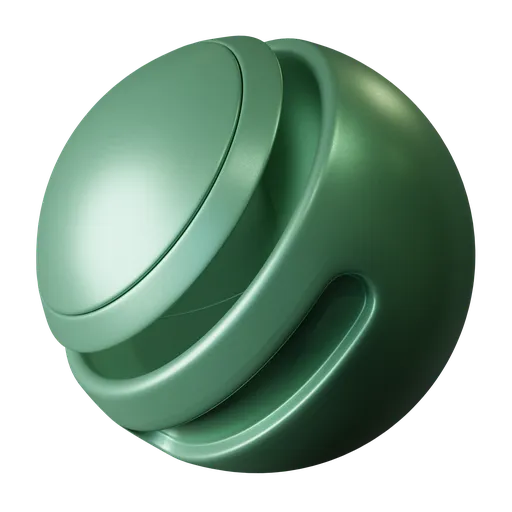 Green metallic plastic