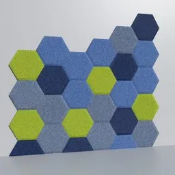 Fabric Hexagon Wall Panel