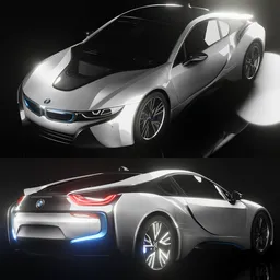 Car BMW I8(Rigged)