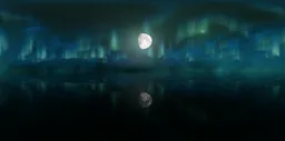 Aurora Fog Moon
