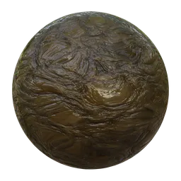 High-resolution PBR Wet Slimy Mud texture for 3D modeling and rendering in Blender and other software.