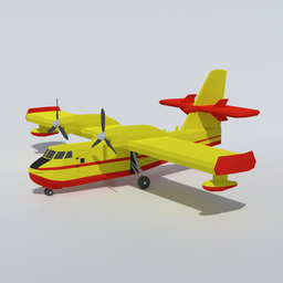 Low Poly Canadair CL 215
