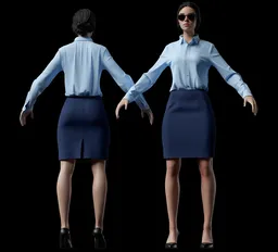 Business Lady Office Girls