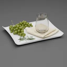 Green Grapes Plate