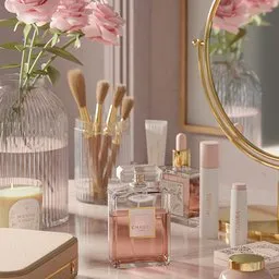 Elegant Vanity Beauty Scene