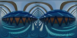 Geometric Atrium Corridor