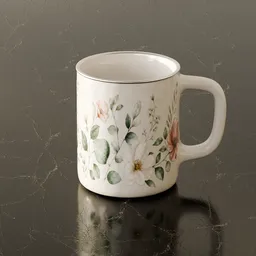 Floral Print Mug