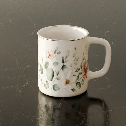 Floral Print Mug