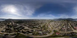 Sunny Cloudy Day City