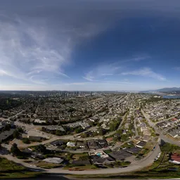 Sunny Cloudy Day City