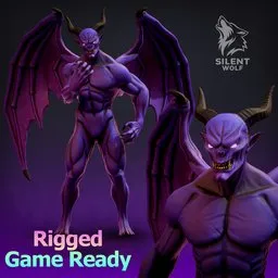 Infernal Warlord Rigged Animated